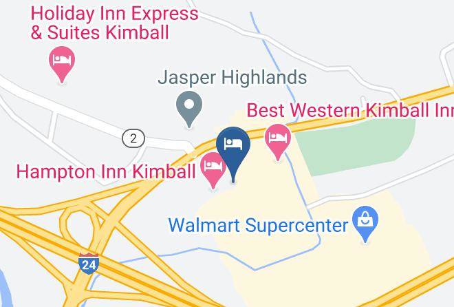 Americas Best Value Inn Kimball Map