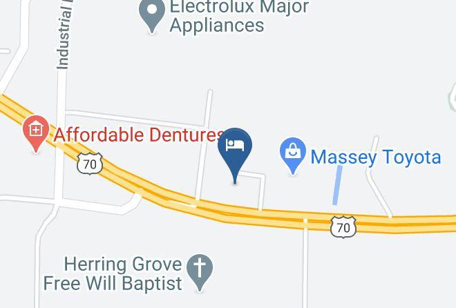 Americas Best Value Inn Kinston Map