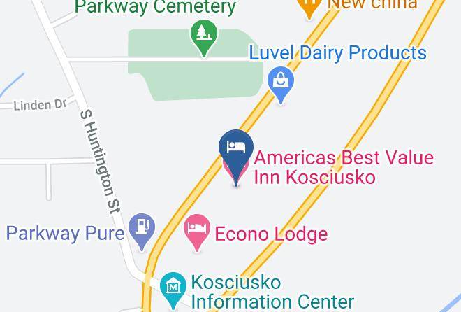 Attala - Americas Best Value Inn Kosciusko Maps