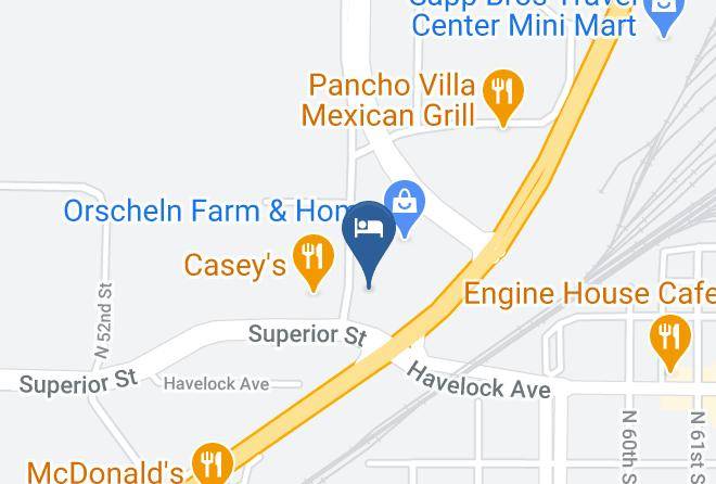 Americas Best Value Inn Lincoln Map
