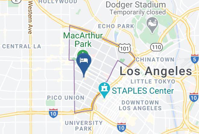 Los Angeles - Americas Best Value Inn Los Angeles At S Alvarado St Maps
