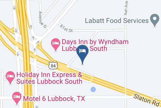 Lubbock - Americas Best Value Inn Lubbock E Maps