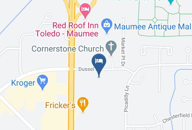 Americas Best Value Inn Maumee Toledo Map