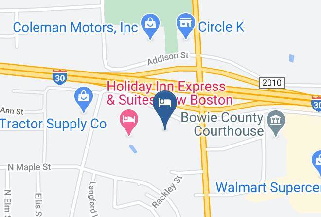 Bowie - Americas Best Value Inn New Boston Maps