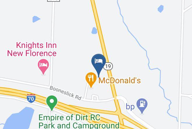 Americas Best Value Inn New Florence Map