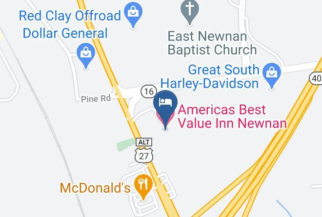 Coweta - Americas Best Value Inn Newnan Maps