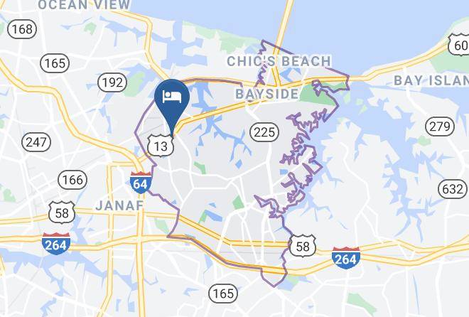 Virginia Beach City - Americas Best Value Inn Norfolk Airport Area Maps