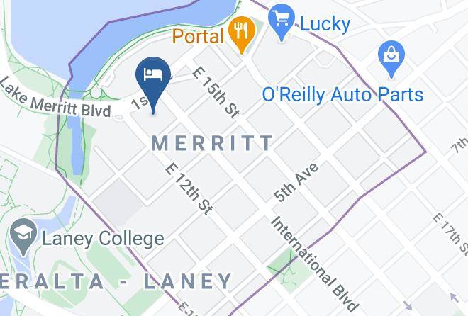 Alameda - Americas Best Value Inn Oakland Lake Merritt Maps