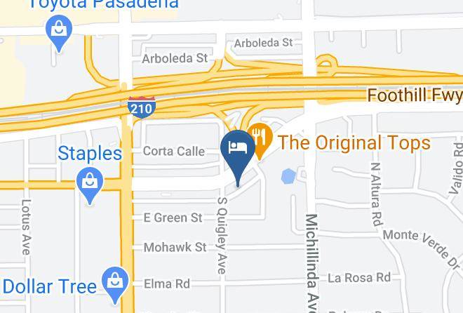 Los Angeles - Americas Best Value Inn Pasadena Arcadia Maps