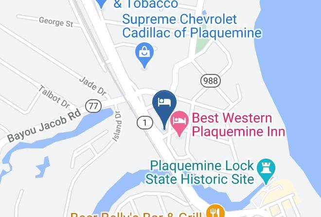 Iberville Par - Americas Best Value Inn Plaquemine Maps