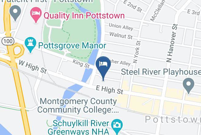 Americas Best Value Inn Pottstown Map