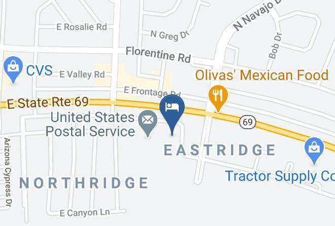Yavapai - Americas Best Value Inn Prescott Valley Maps