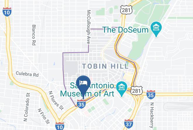 Americas Best Value Inn Riverwalk Downtown Market Square Map