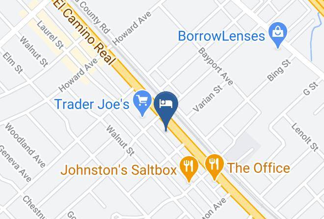 San Mateo - Americas Best Value Inn San Carlos Maps