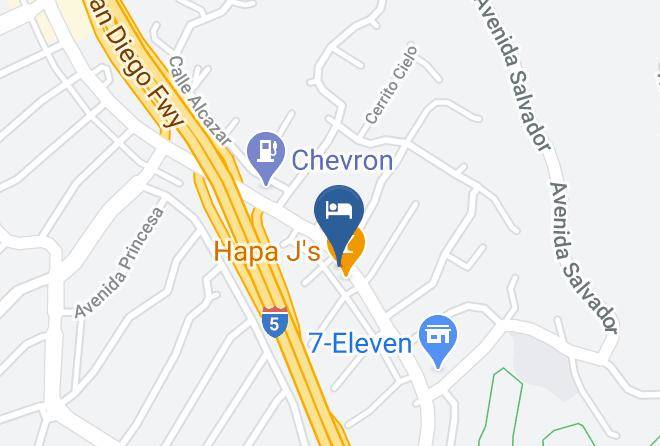 Americas Best Value Inn San Clemente Beach Map