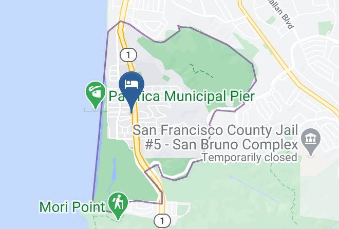 San Mateo - Americas Best Value Inn San Francisco Pacifica Maps