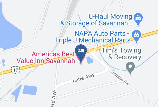Chatham - Americas Best Value Inn Savannah Maps