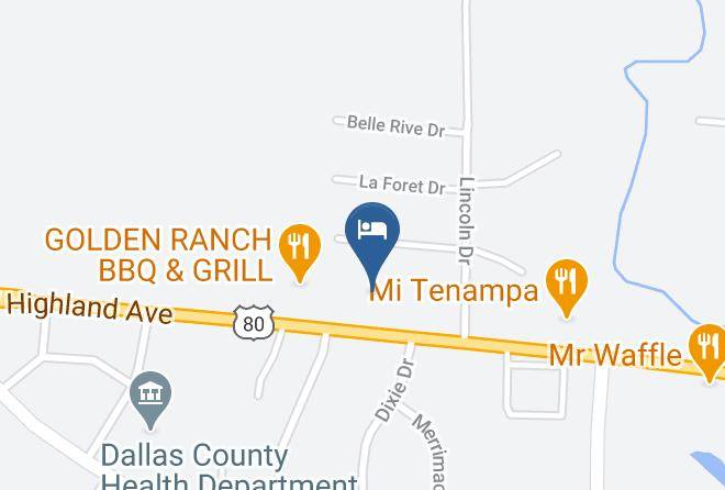 Dallas - Americas Best Value Inn Selma Maps