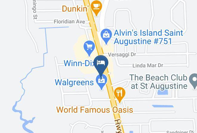 St Johns - Americas Best Value Inn Ocean Inn Maps