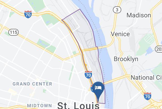 St Louis City - Americas Best Value Inn St Louis Downtown Maps