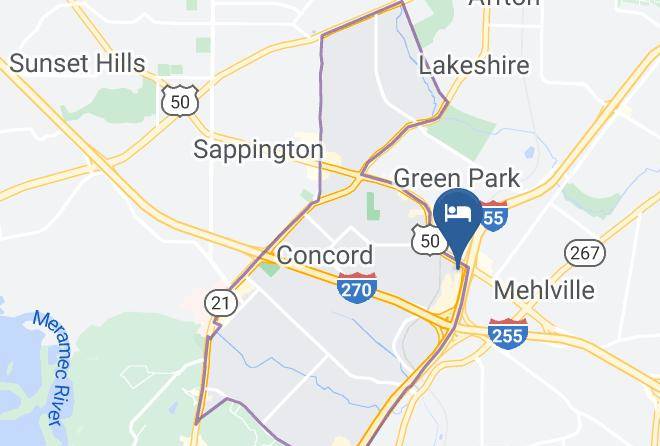 St Louis - Americas Best Value Inn St Louis South Maps