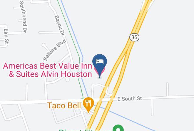 Brazoria - Americas Best Value Inn & Suites Alvin Houston Maps