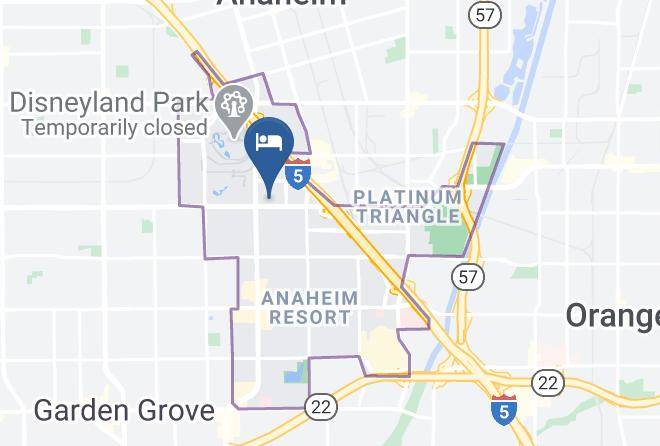 Americas Best Value Inn & Suites Anaheim Convention Center Map