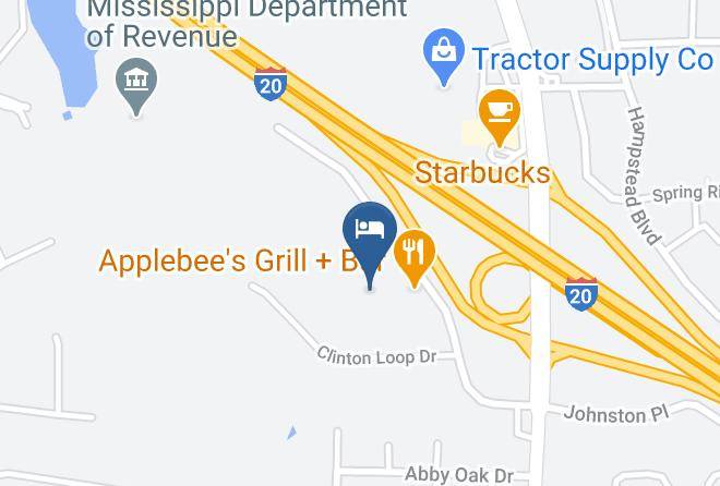Americas Best Value Inn & Suites Clinton Jackson Map