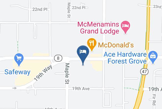 Washington - Americas Best Value Inn & Suites Forest Grove Hillsboro Maps