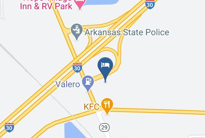 Americas Best Value Inn & Suites Hope Map