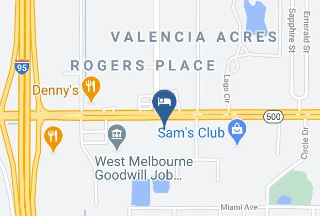 Americas Best Value Inn & Suites Melbourne Map