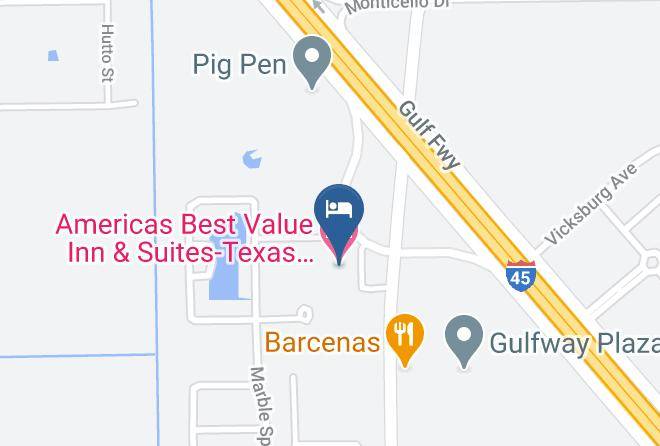 Galveston - Americas Best Value Inn & Suites Texas City La Marque Maps