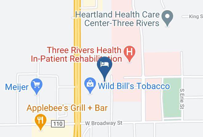 St Joseph County - Americas Best Value Inn & Suites Three Rivers Maps