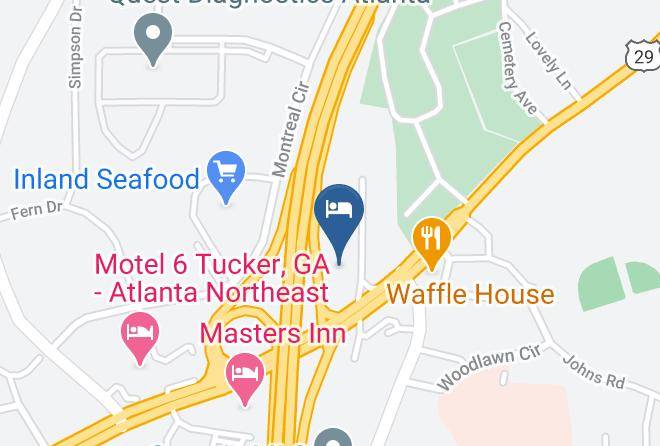 Dekalb - Americas Best Value Inn Tucker Maps