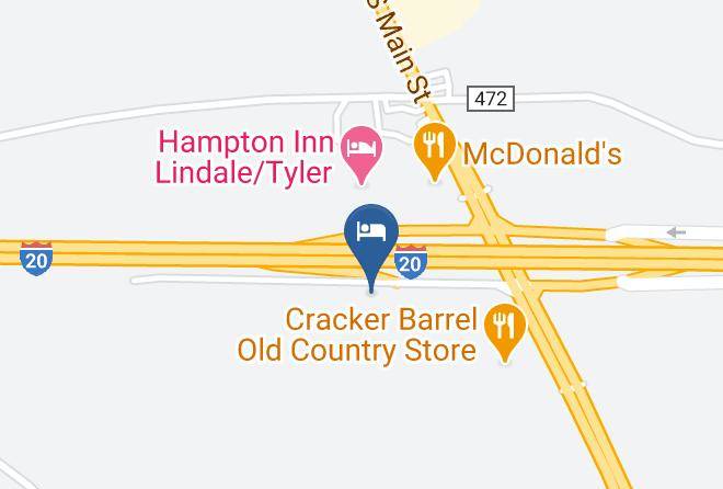 Americas Best Value Inn Tyler Lindale Map