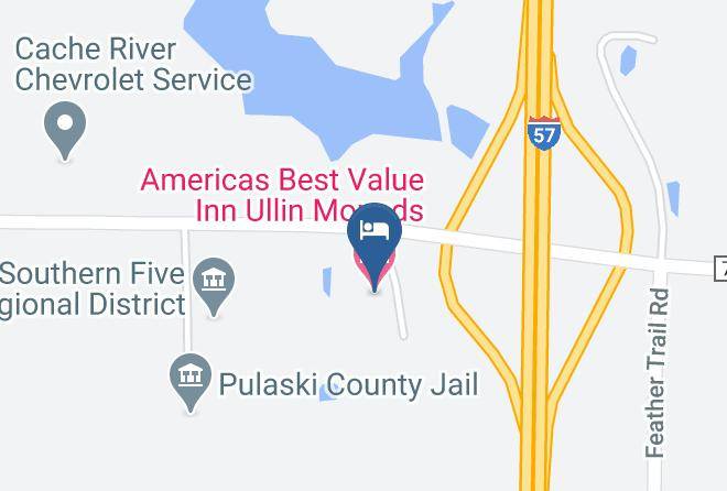 Pulaski - Americas Best Value Inn Ullin Mounds Maps