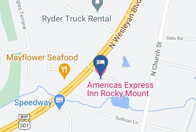 Nash - Americas Express Inn Rocky Mount Maps