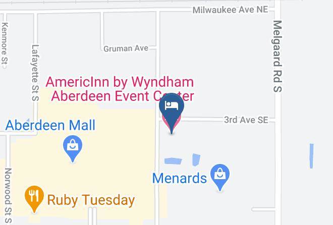 Brown - Americinn By Wyndham Aberdeen Event Center Maps