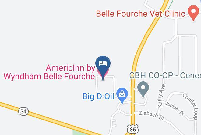 Butte - Americinn By Wyndham Belle Fourche Maps