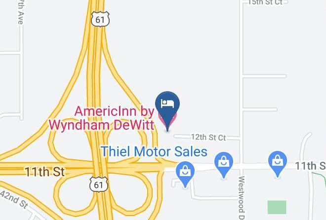 Americinn By Wyndham Dewitt Map