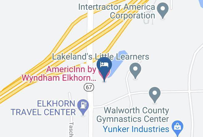 Walworth - Americinn By Wyndham Elkhorn Near Lake Geneva Maps
