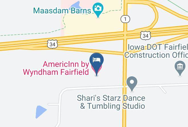 Americinn By Wyndham Fairfield Map