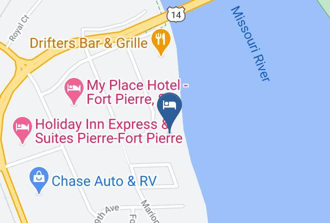 Americinn By Wyndham Fort Pierre Conference Center Map