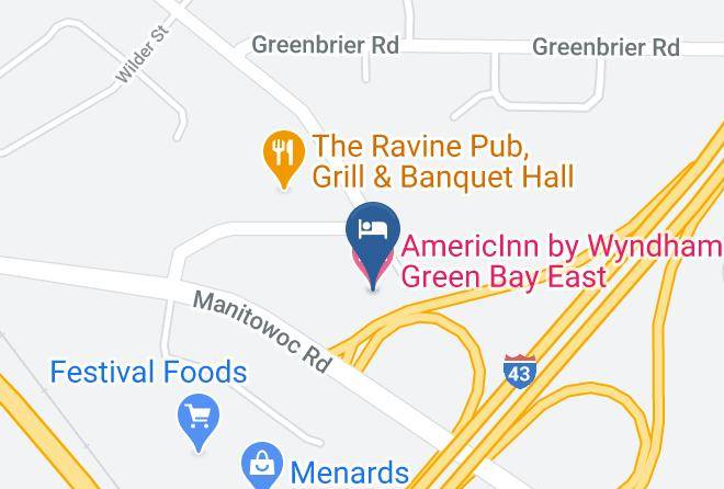 Brown - Americinn By Wyndham Green Bay East Maps