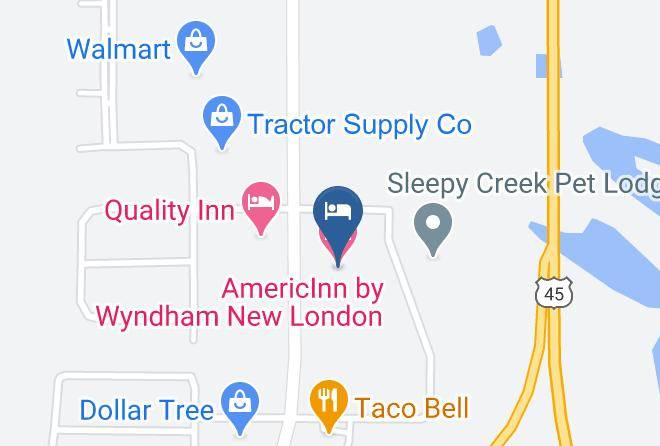 Waupaca - Americinn By Wyndham New London Maps