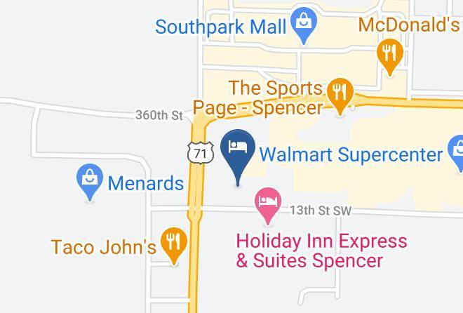 Clay - Americinn By Wyndham Spencer Maps