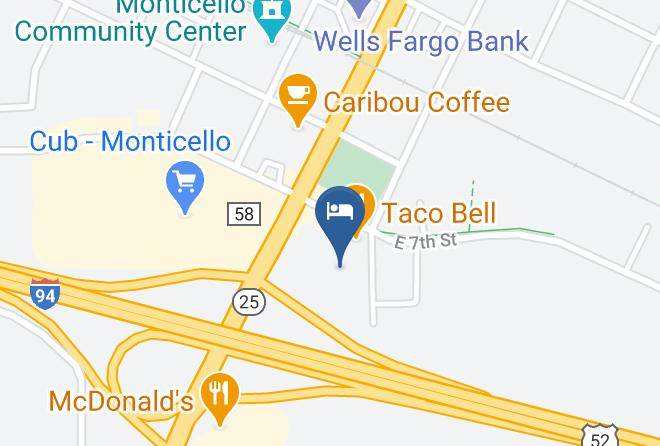 Americinn Motel Monticello Map