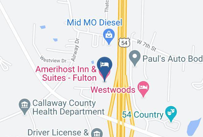 Callaway - Amerihost Inn & Suites Fulton Maps