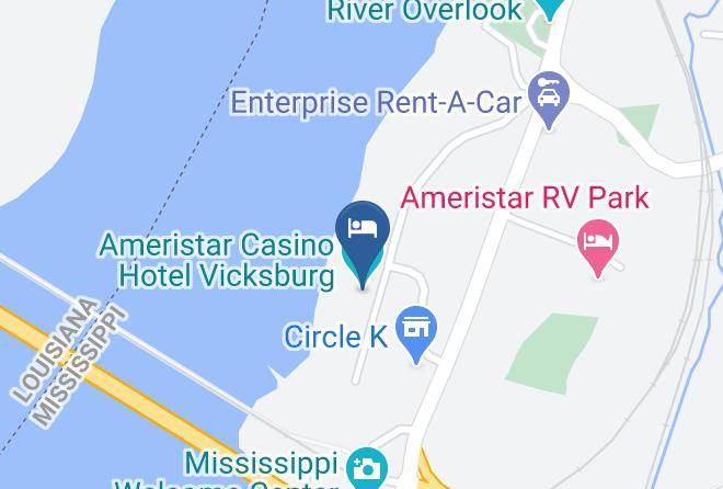 Warren - Ameristar Casino Hotel Vicksburg Maps