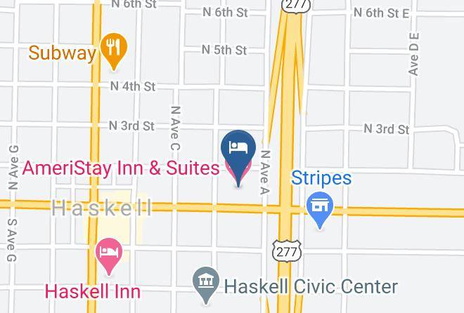 Haskell - Ameristay Inn & Suites Maps